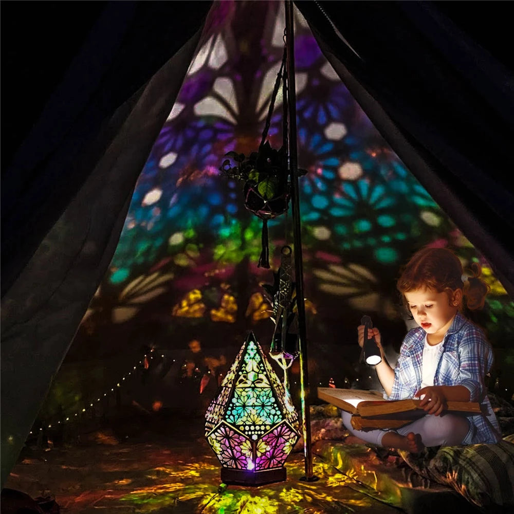 Light-Polar Star Projector Wooden Lamp LED