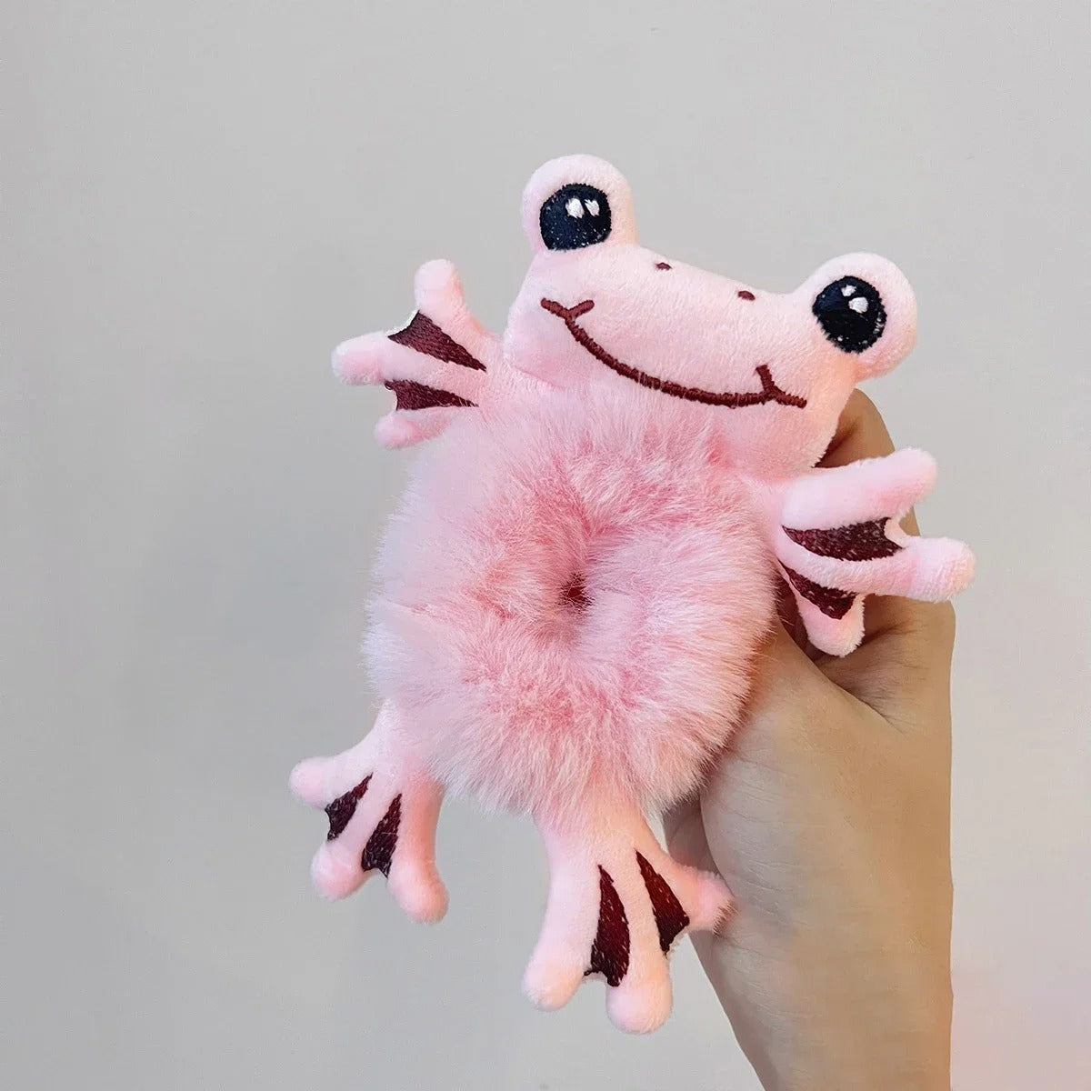 Hair Circle Girl Frog Plush