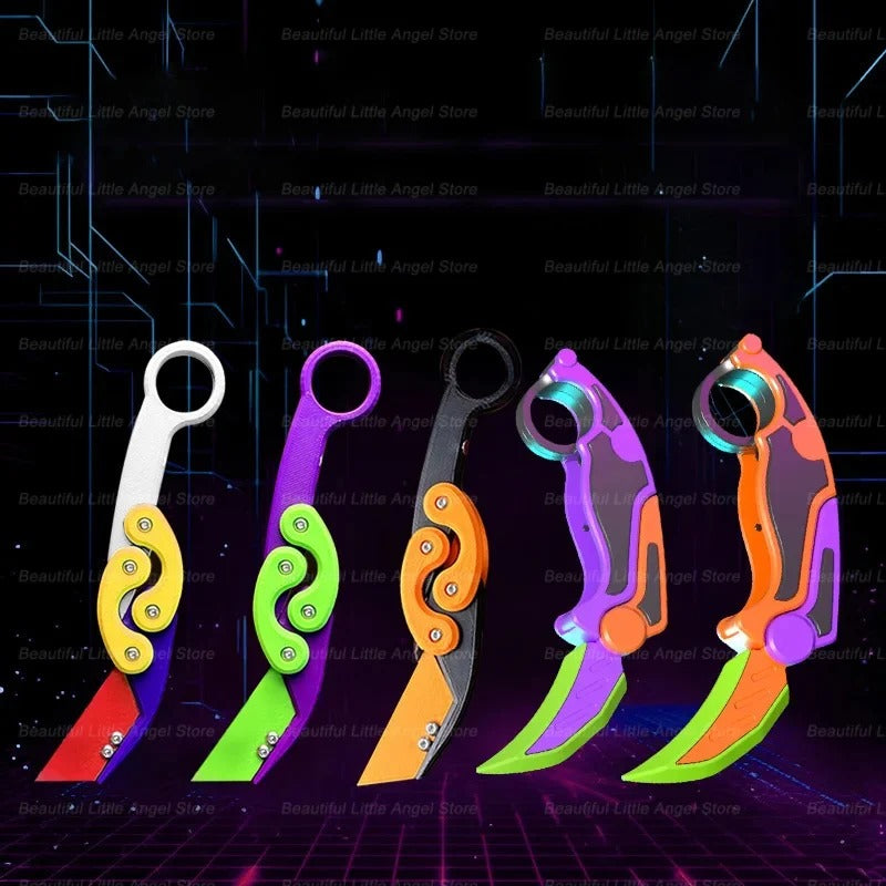 3D Printed Gravity Claw Knife Toy Stress Relief