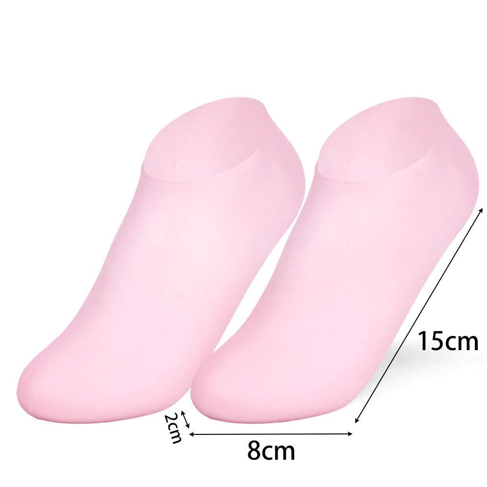 1Pairs Silicone Moisturizing Foot Socks for Dry Cracked Feet Foot Care Socks