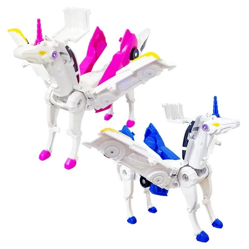 Unicorn Transforming Action Robot Car Toy