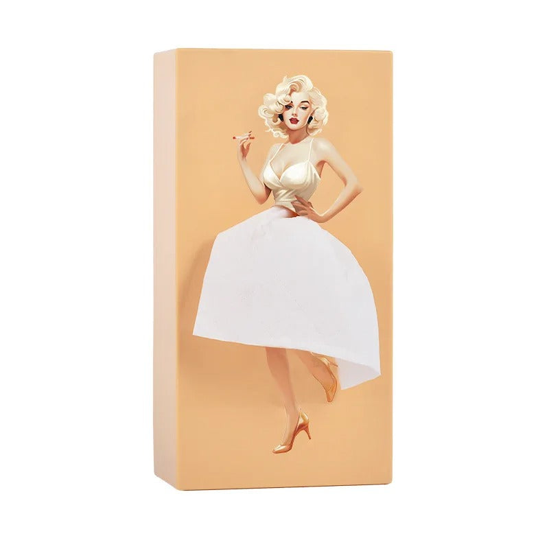 Puffy Skirt Girl Face Tissue Box