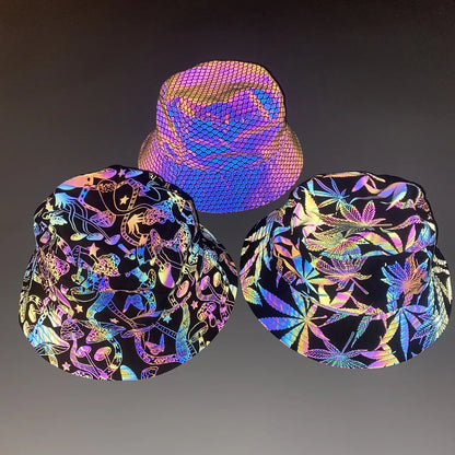 Reflective Bucket Hat Y2K Harajuku