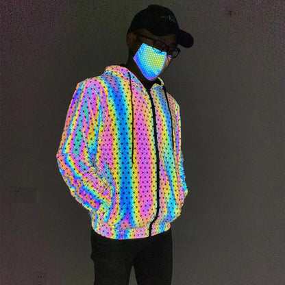 Reflective "Geometric Pattern" Jacket