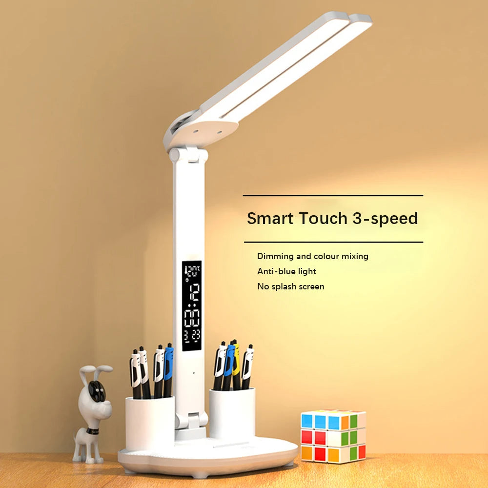 LED Desk Lamp Foldable Table Lamp USB Dimmable Touch