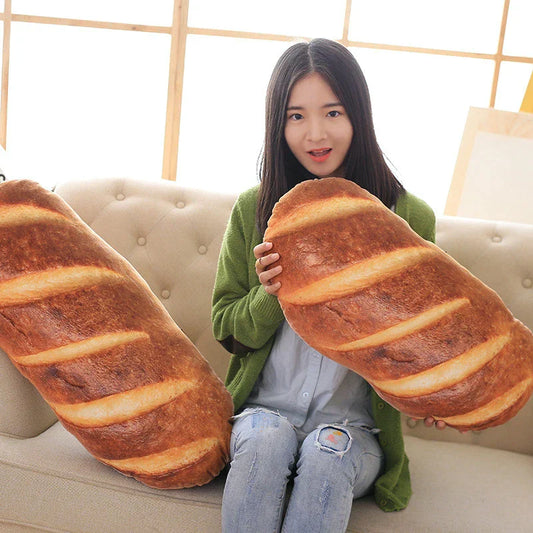 3D Creative Simulation Bread Shape Pillow