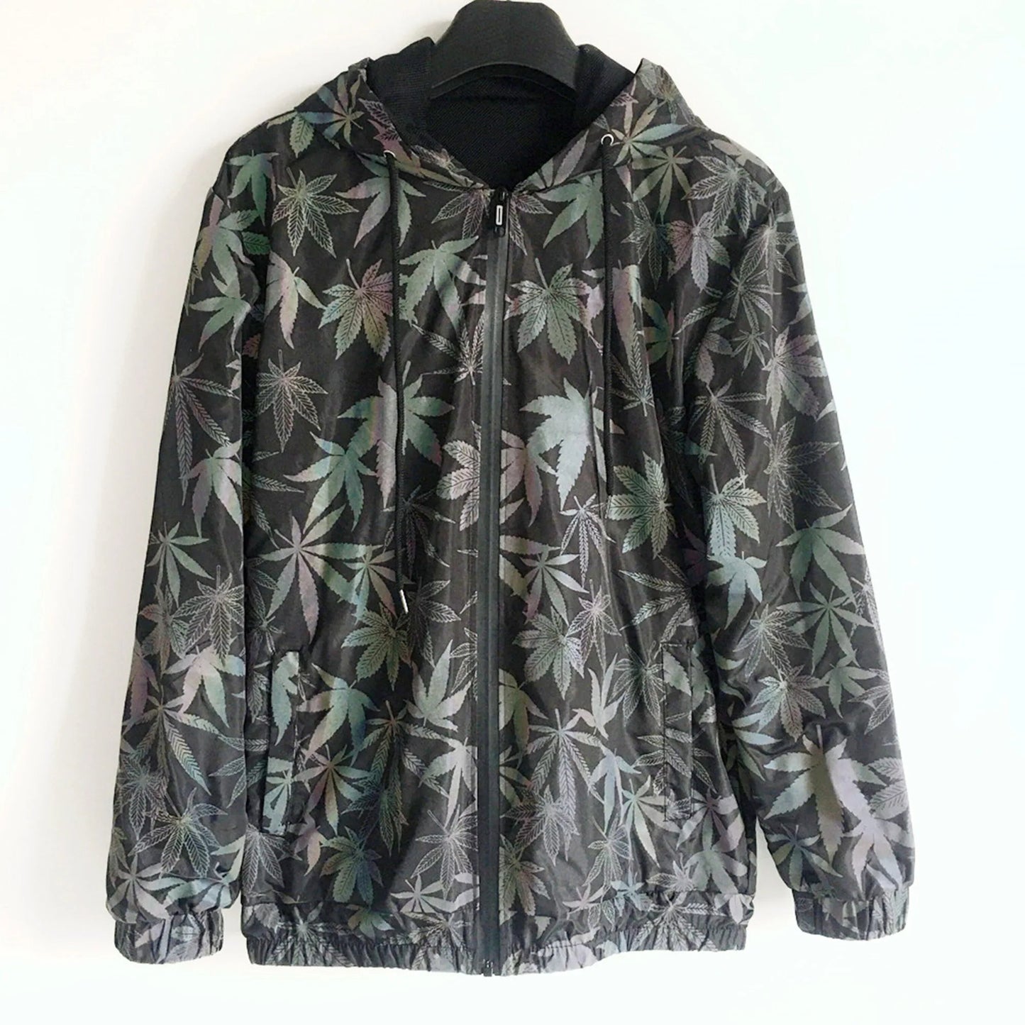 Geometric Reflective “Leaf Pattern” Jacket