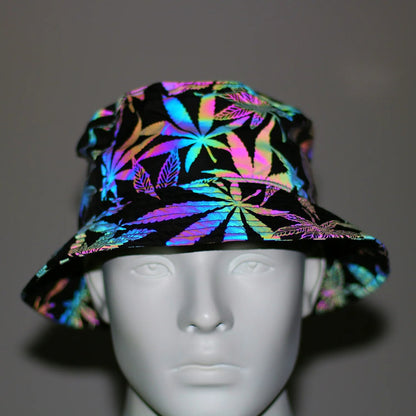 Reflective Bucket Hat Y2K Harajuku