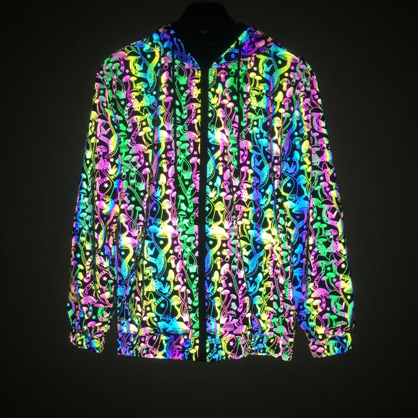 Geometric Reflective “Mushroom Pattern” Jacket