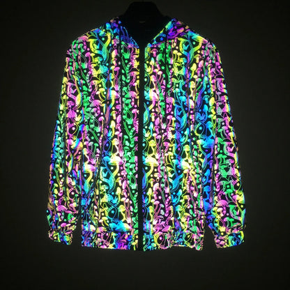 Geometric Reflective “Mushroom Pattern” Jacket