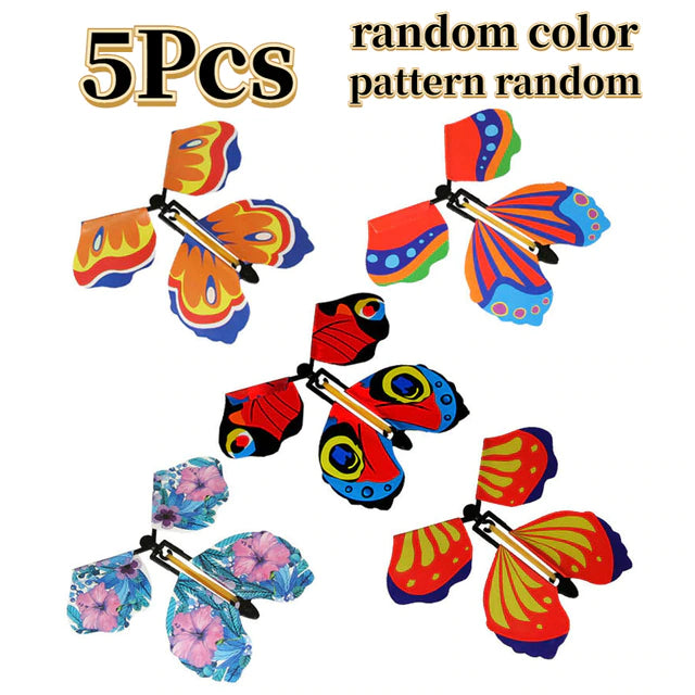 flying butterflies surprise card