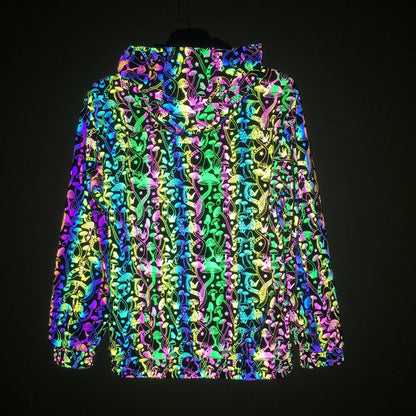 Geometric Reflective “Mushroom Pattern” Jacket