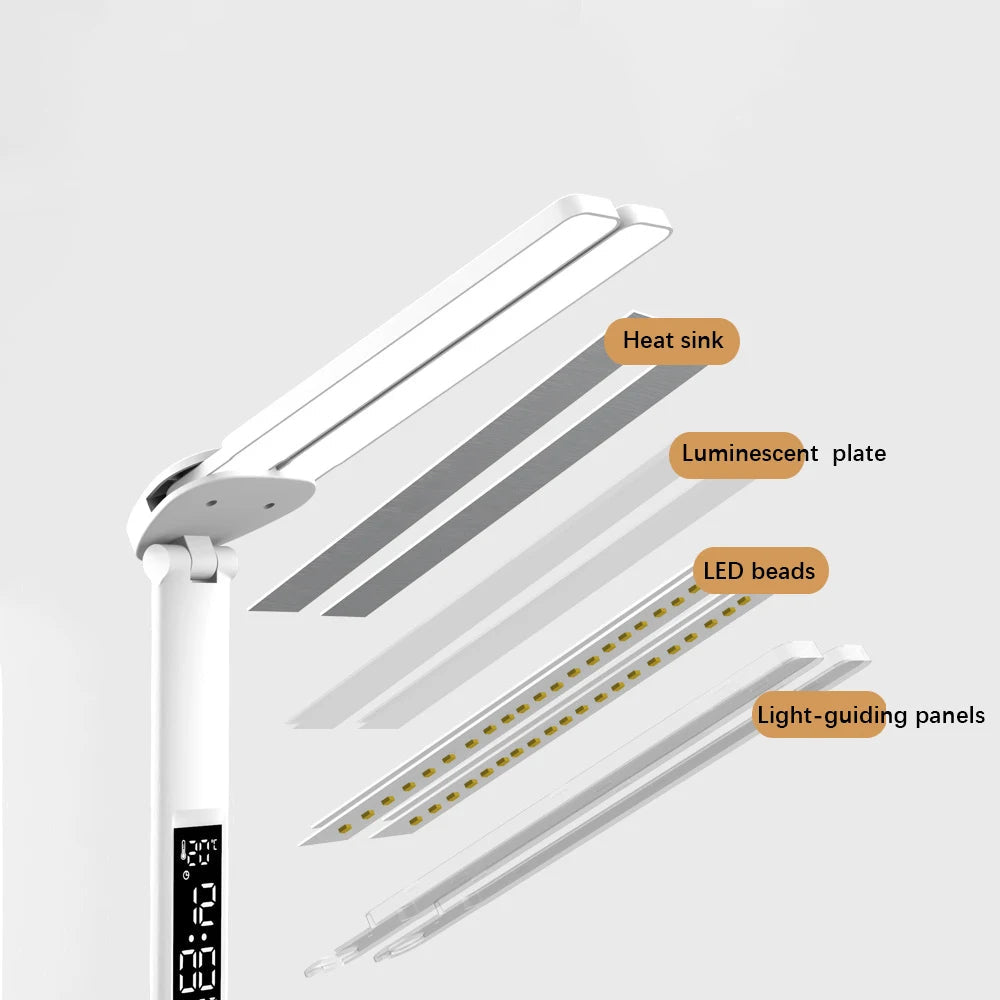 LED Desk Lamp Foldable Table Lamp USB Dimmable Touch