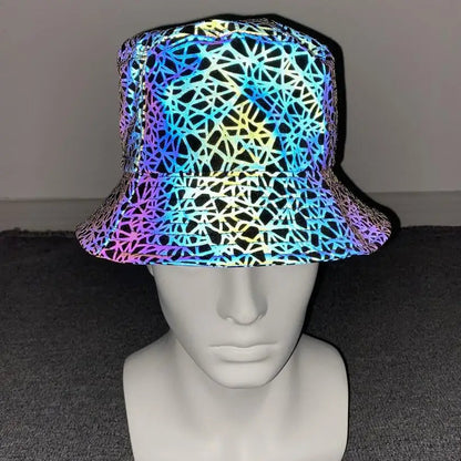 Reflective Bucket Hat Y2K Harajuku