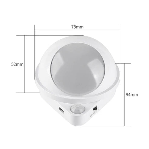 360 Rotating Water Drop Magnetic Night Lamp