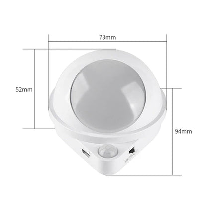 360 Rotating Water Drop Magnetic Night Lamp