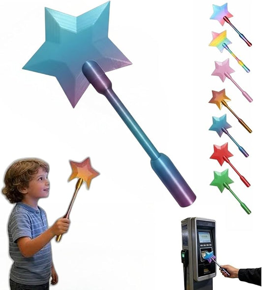 3D Printed Wand Tap To Pay Portable Cute Star Magic Wand