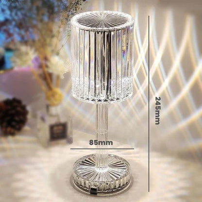 Diamond Glow Acrylic Touch Table Night Lamp