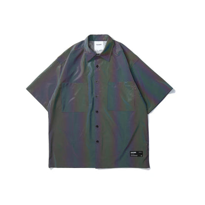 reflective men short sleeve shirt