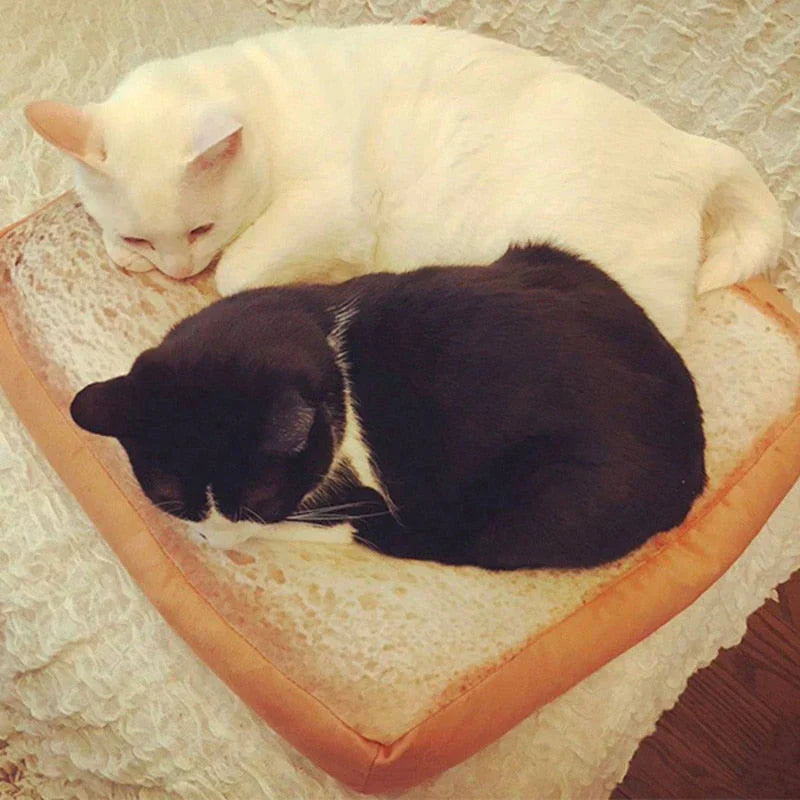 Toast Bread Warm Cat Bed