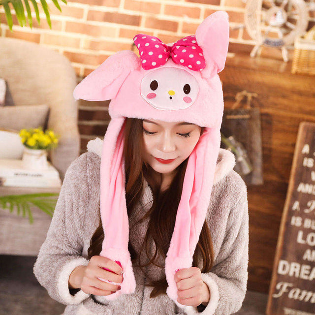 Cartoon Bunny Ear Move Hat