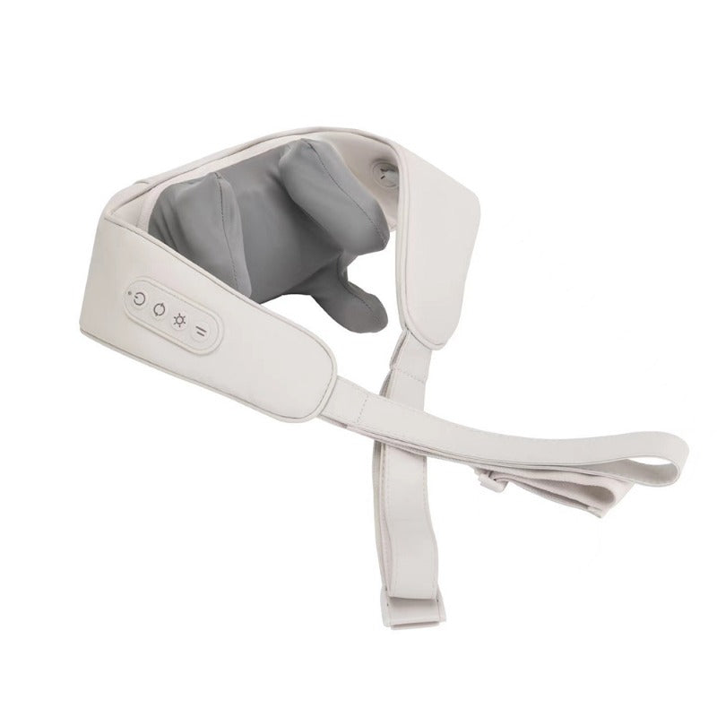 Shiatsu Neck and Back Massager with Soothing Heat Wireless Electric Deep Tissue 5D Kneading Massage Pillow Shoulder Leg Body