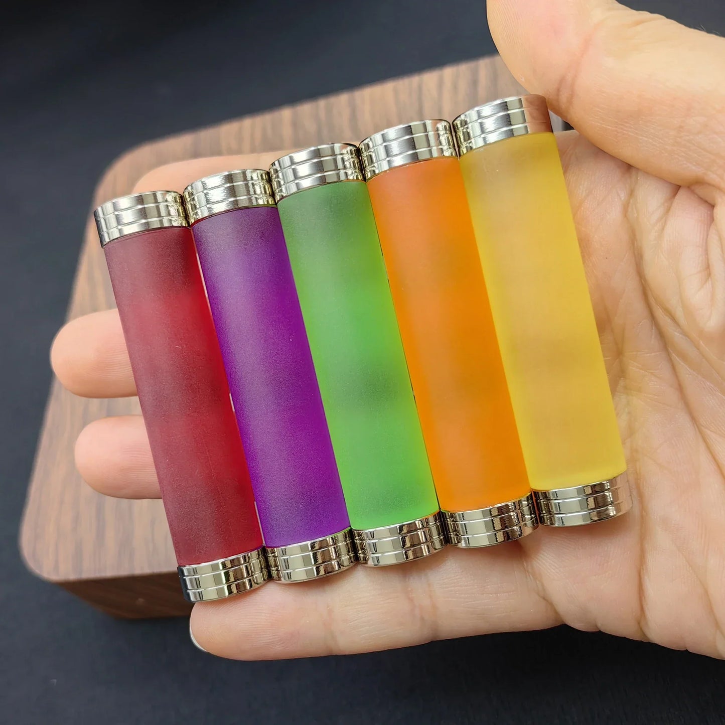 EDC Fidget Toys Magnetic Metal Carbon Fiber