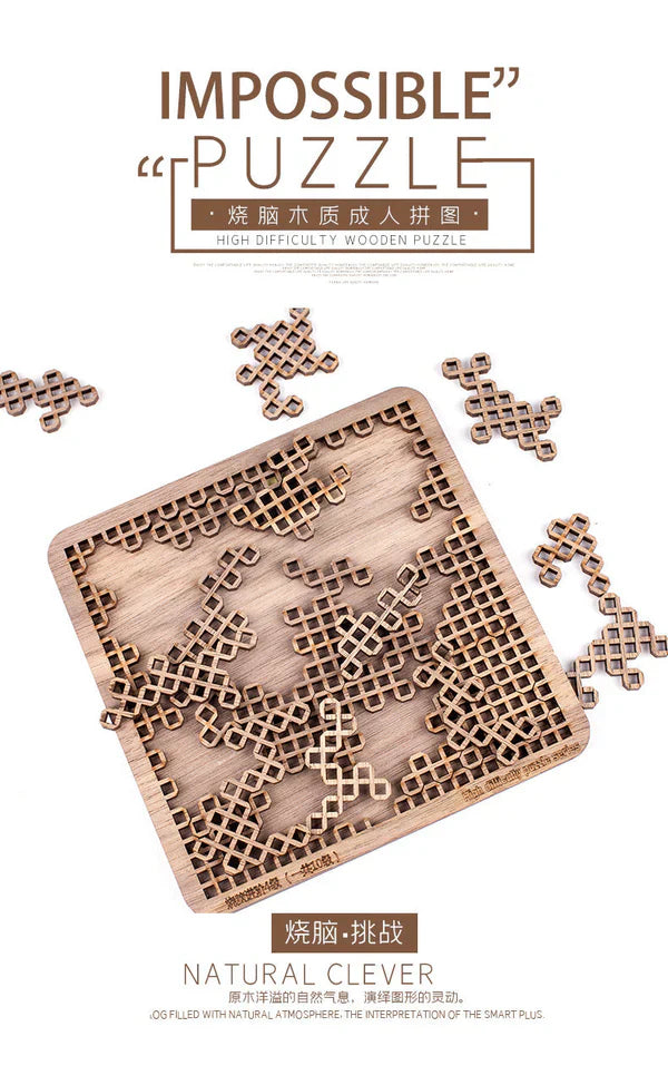 3D Brain-teaser Wooden Puzzles
