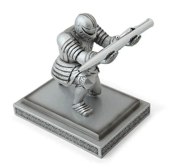 Knight Pen Holder Executive Soldier Figurine Pencil Stand