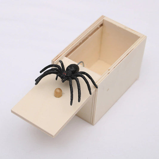 Spider Funny Scare Box Wooden