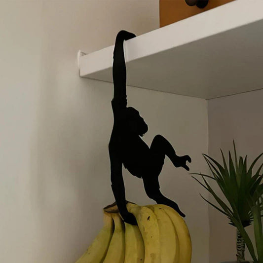 Kitchen Wall Door Metal Hook Key Hanger Cat Tail Monkey Shaped Decor Holder