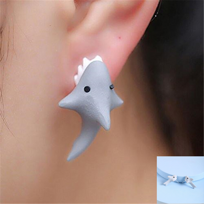 Cat Polymer Clay 3D animal Handmade earrings