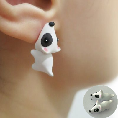 Cat Polymer Clay 3D animal Handmade earrings