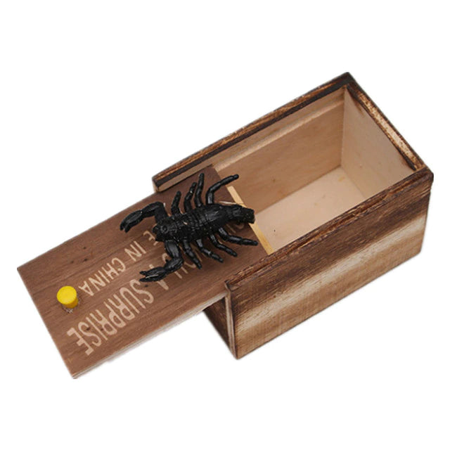 Spider Funny Scare Box Wooden