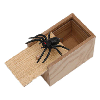 Spider Funny Scare Box Wooden