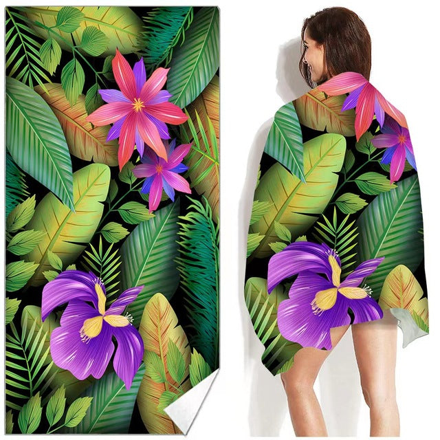 Printed Beach Towel Soft
