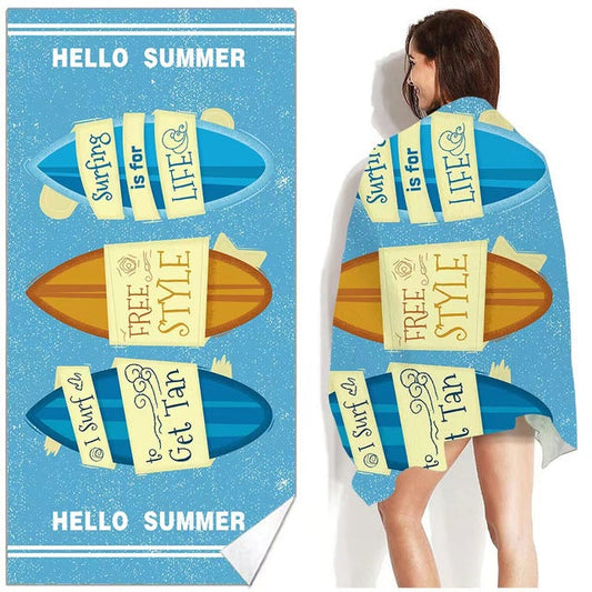 Printed Beach Towel Soft