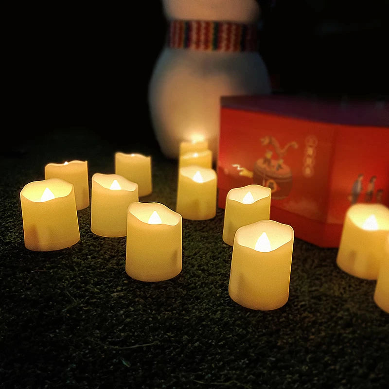 Rechargeable LED Candles Timer Remote Flameless Flickering