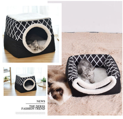 Soft Nest Kennel Pet Bed for Cats Dogs