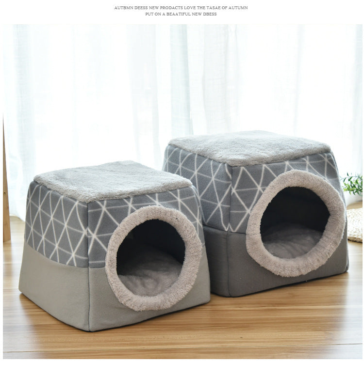 Soft Nest Kennel Pet Bed for Cats Dogs