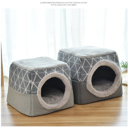 Soft Nest Kennel Pet Bed for Cats Dogs