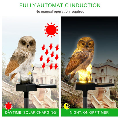 Solar Owl Garden Light