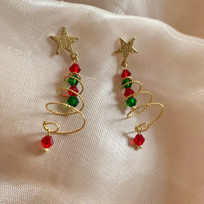 New Christmas Snowman Bells Dangle Earrings