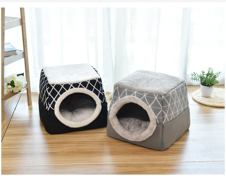 Soft Nest Kennel Pet Bed for Cats Dogs
