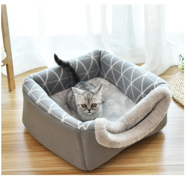 Soft Nest Kennel Pet Bed for Cats Dogs