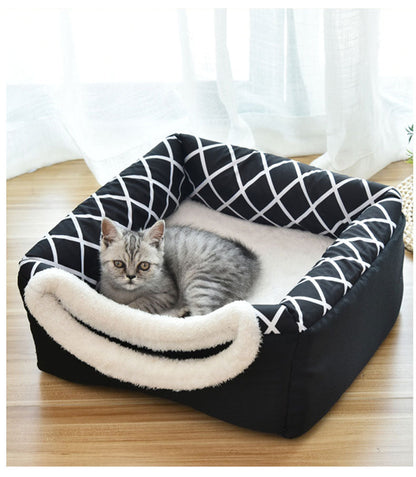 Soft Nest Kennel Pet Bed for Cats Dogs
