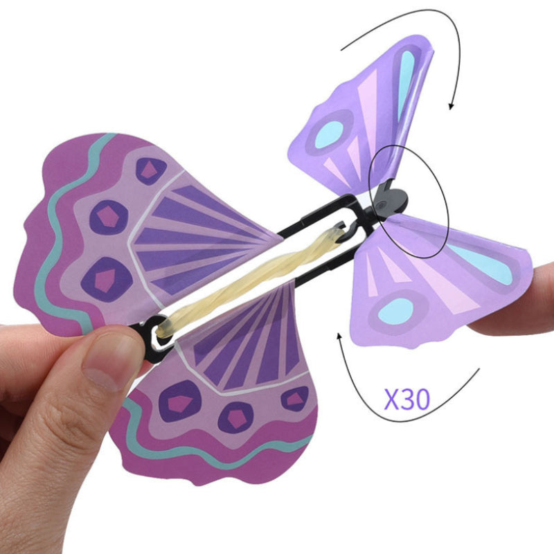 flying butterflies surprise card