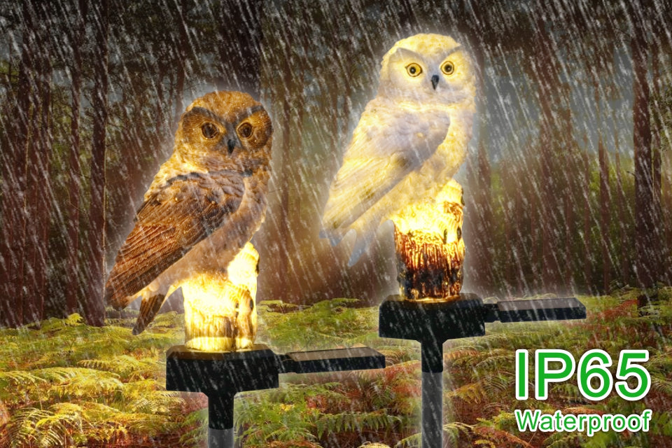 Solar Owl Garden Light