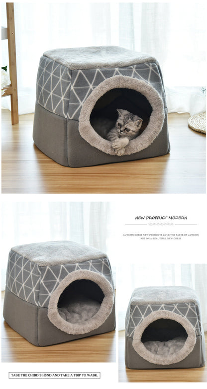 Soft Nest Kennel Pet Bed for Cats Dogs