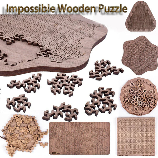 3D Brain-teaser Wooden Puzzles